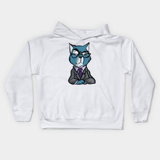 Talk Show Host Cat Kids Hoodie